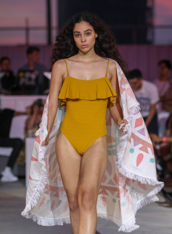 Cleveland model poses at FWD fashion show