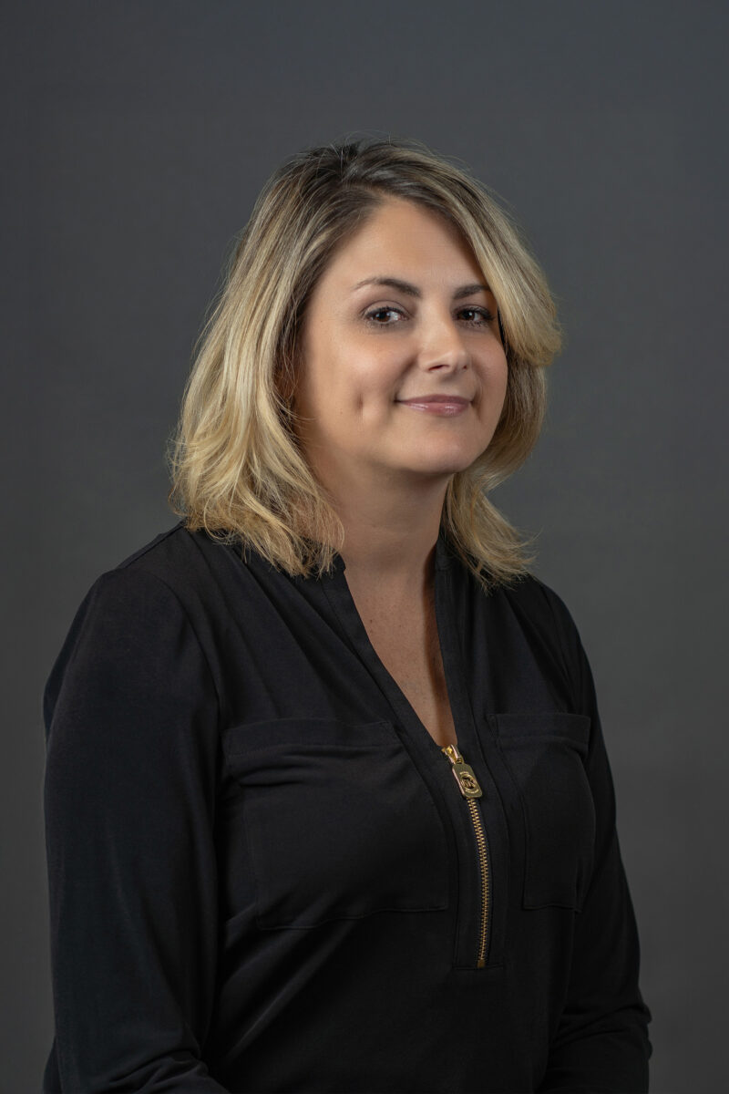 Woman poses for headshots in Cleveland