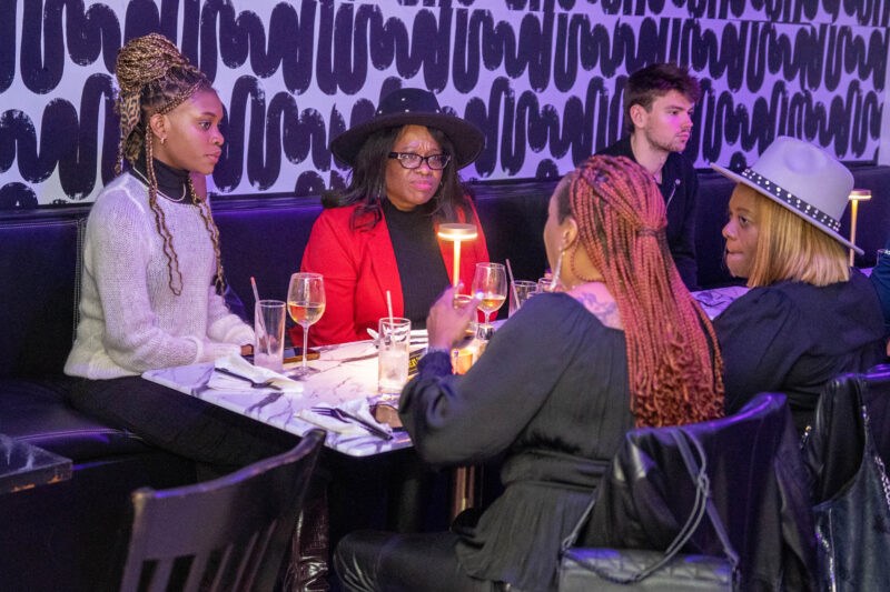 Women talk at exclusive Cleveland dinner