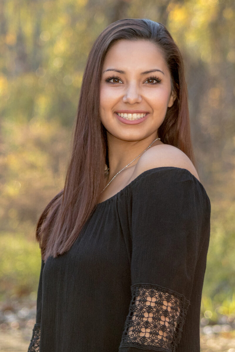 Senior smiles for photo