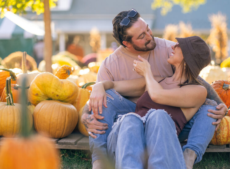 Newly engaged couple photo shoot