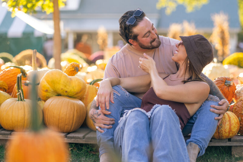 Newly engaged couple photo shoot